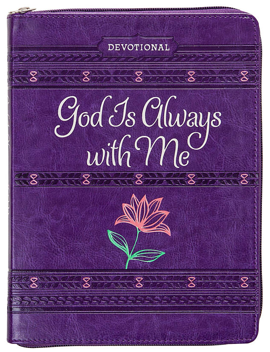 God Is Always With Me Ziparound Devotional (Faux Leather) – Engaging Devotional with Space for Reflection Writing, Perfect Gift for Holidays, Birthdays, and More (Ziparound Devotionals) - 5553