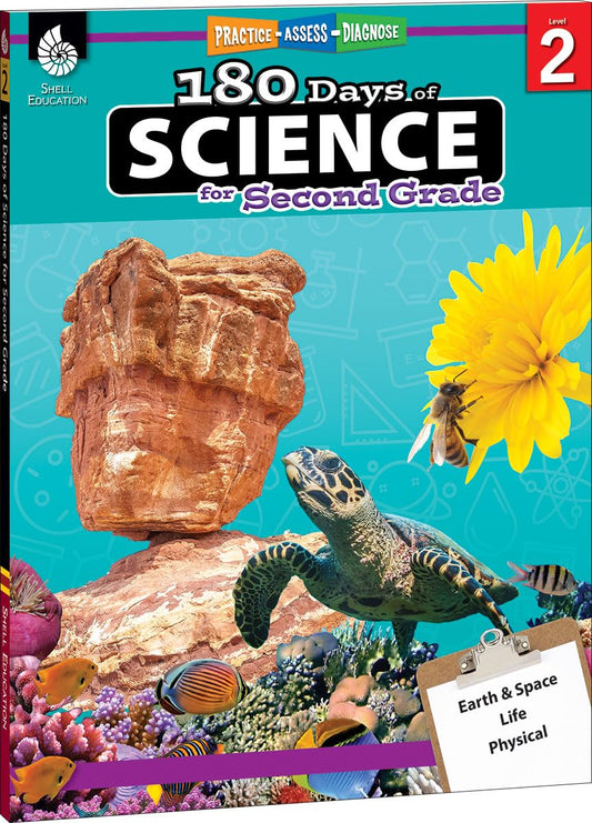 180 Days™: Science, Earth and Space Science for 2nd Grade Practice Workbook for Classroom and Home, Cool and Fun Practice Created by Teachers (180 Days of Practice) - 1673
