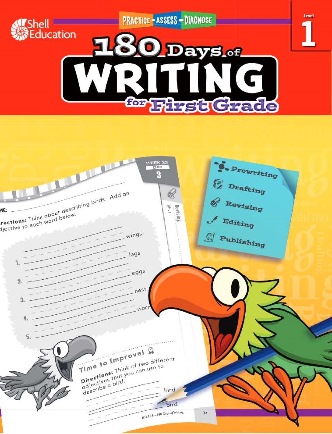 180 Days of Writing for First Grade - An Easy-to-Use First Grade Writing Workbook to Practice and Improve Writing Skills (180 Days of Practice) - 9766