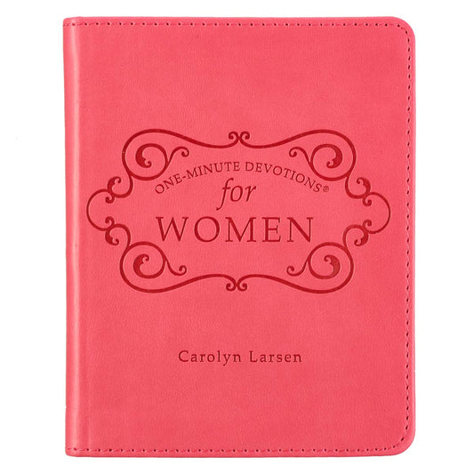 One-Minute Devotions for Women Pink Faux Leather - 7320