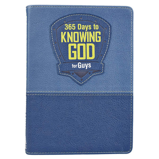 365 Days to Knowing God for Guys Devotional - Faux Leather Edition - 1962