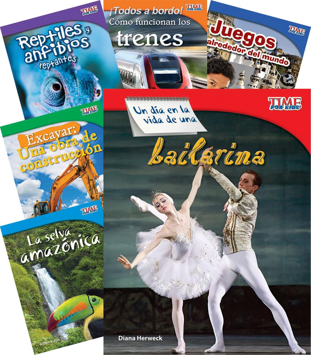 Teacher Created Materials - TIME for Kids Informational Text (Spanish) Set 2 - 10 Book Set - Grade 3 - Guided Reading Level M - Q - 9896
