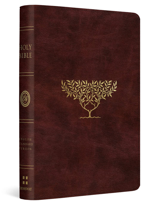 ESV Compact Bible (TruTone, Burgundy, Olive Tree Design)