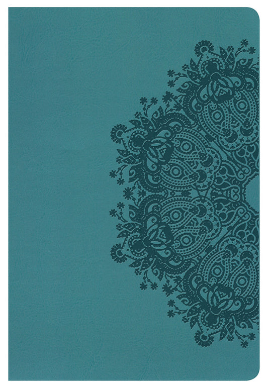 NKJV Large Print Personal Size Reference Bible, Teal LeatherTouch, Indexed