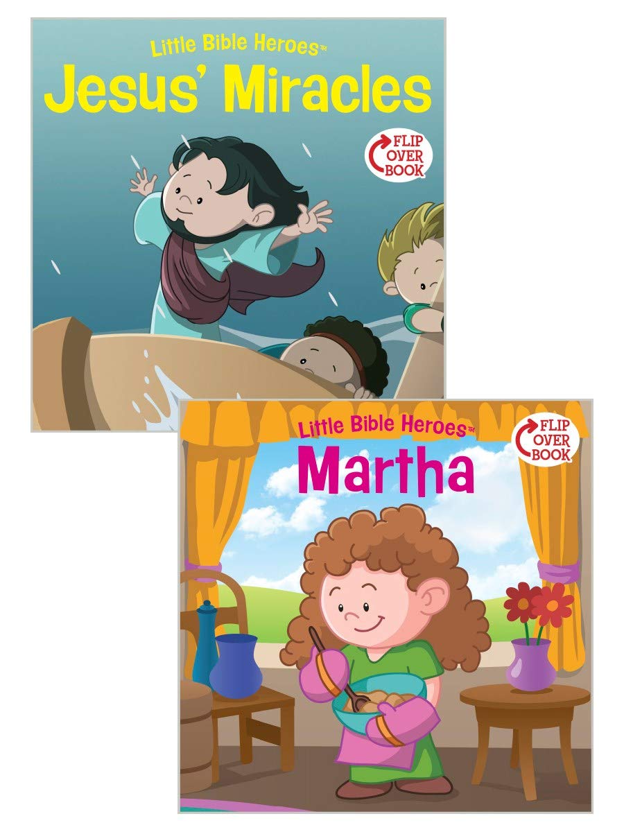 Jesus' Miracles/Martha Flip-Over Book (Little Bible Heroes™)