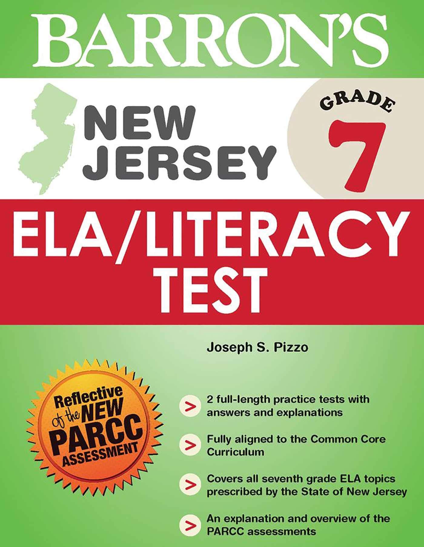 New Jersey Grade 7 ELA/Literacy Test (Barron's Test Prep NJ)