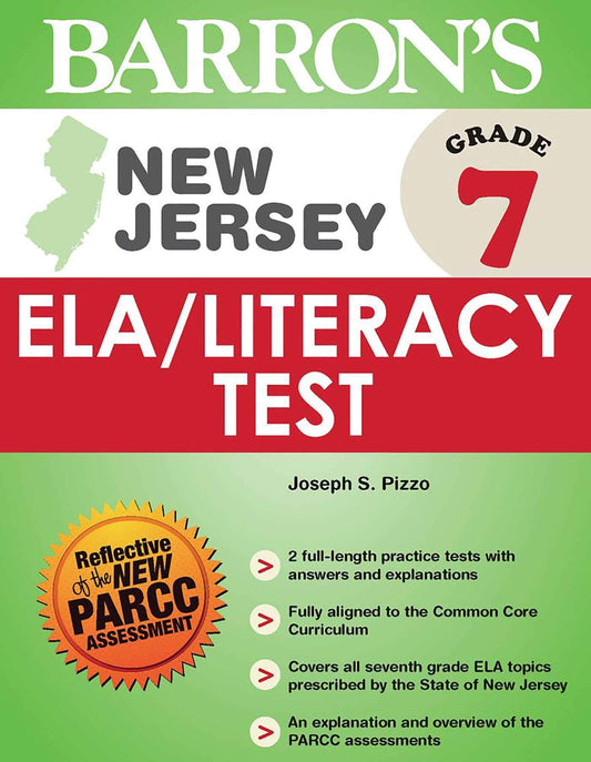 New Jersey Grade 7 ELA/Literacy Test (Barron's Test Prep NJ)