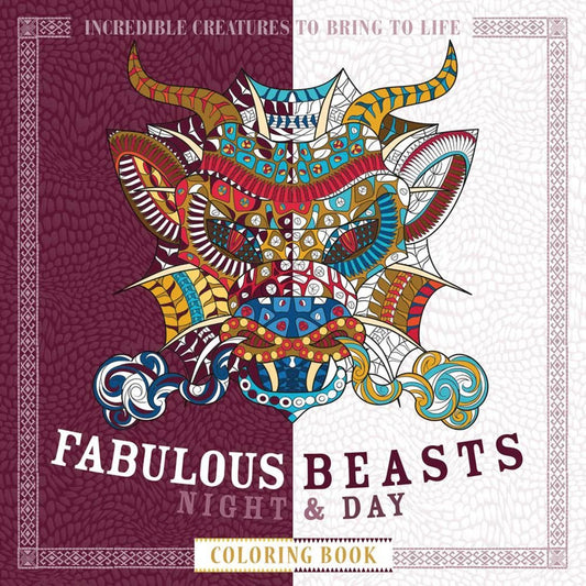 Fabulous Beasts Night & Day Coloring Book - 608
