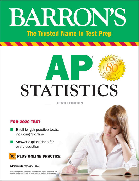 AP Statistics with Online Tests (Barron's Test Prep) - 1091