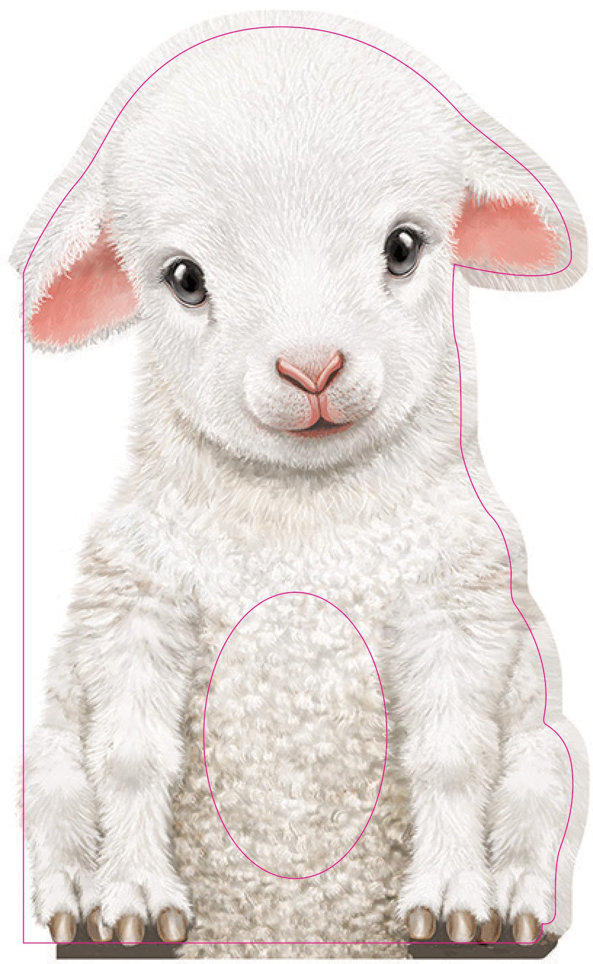 Furry Lamb: A Mini Touch and Feel Book for Babies and Newborns (Sweet Shower Gift, Sensory Baby Animals Book) (The Furry Friends)