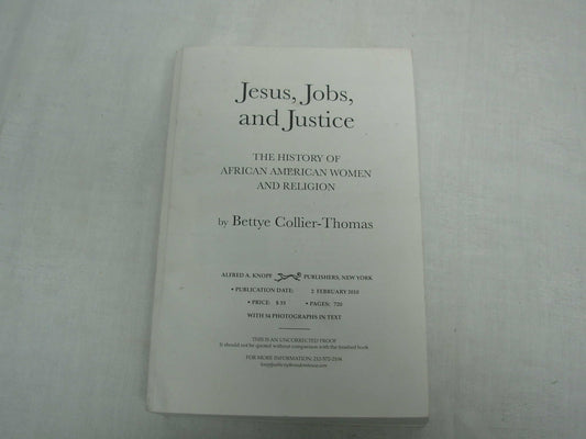 Jesus, Jobs, and Justice: African American Women and Religion - 8624