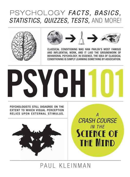 Psych 101: Psychology Facts, Basics, Statistics, Tests, and More! (Adams 101 Series) - 8532