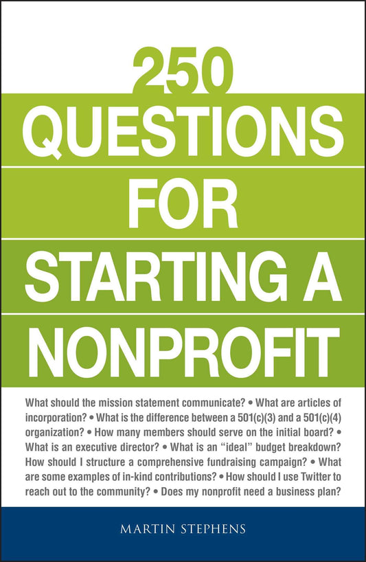 250 Questions for Starting a Nonprofit - 9013
