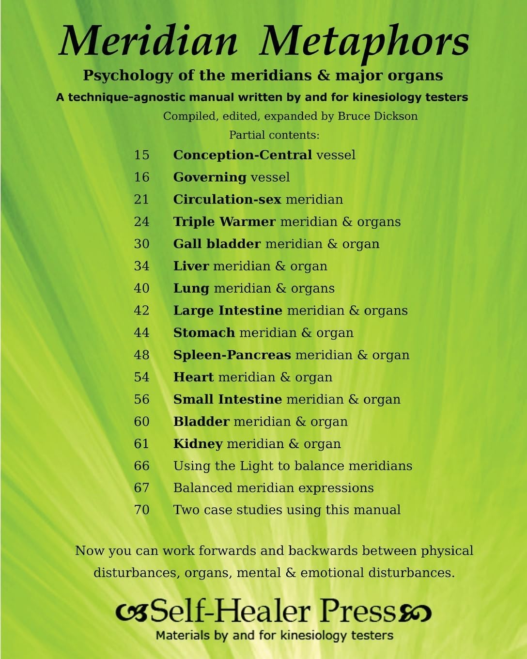 Meridian Metaphors: Psychology of the meridians and major organs (Best Practices in Energy Medicine)