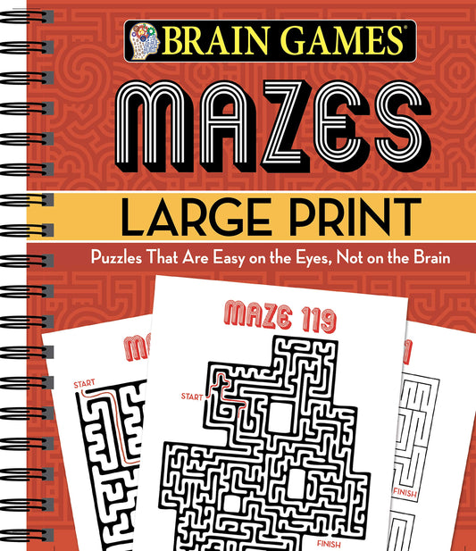 Brain Games - Mazes Large Print - 3603