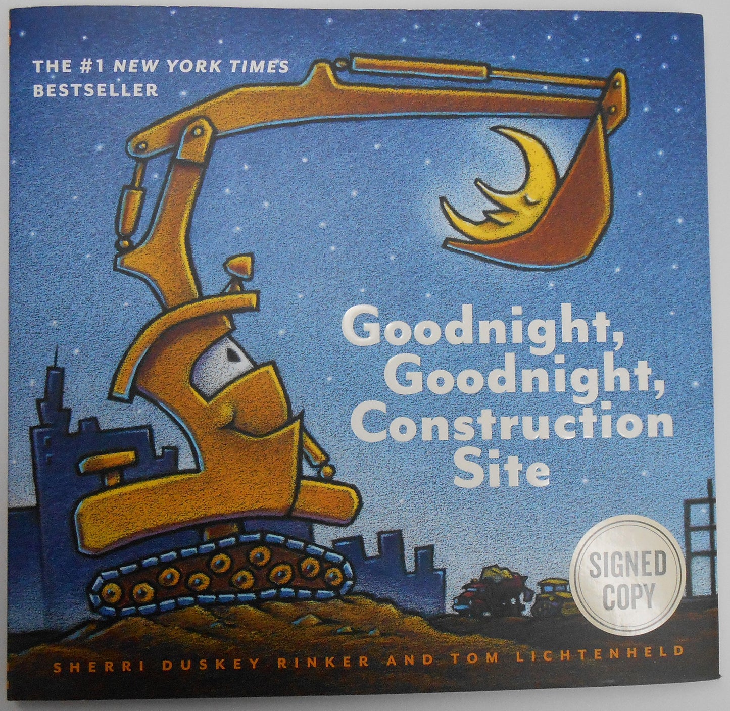 SIGNED! Goodnight, Goodnight, Construction Site by Sherri Duskey Rinker and Tom Lichtenheld. (Hardcover).