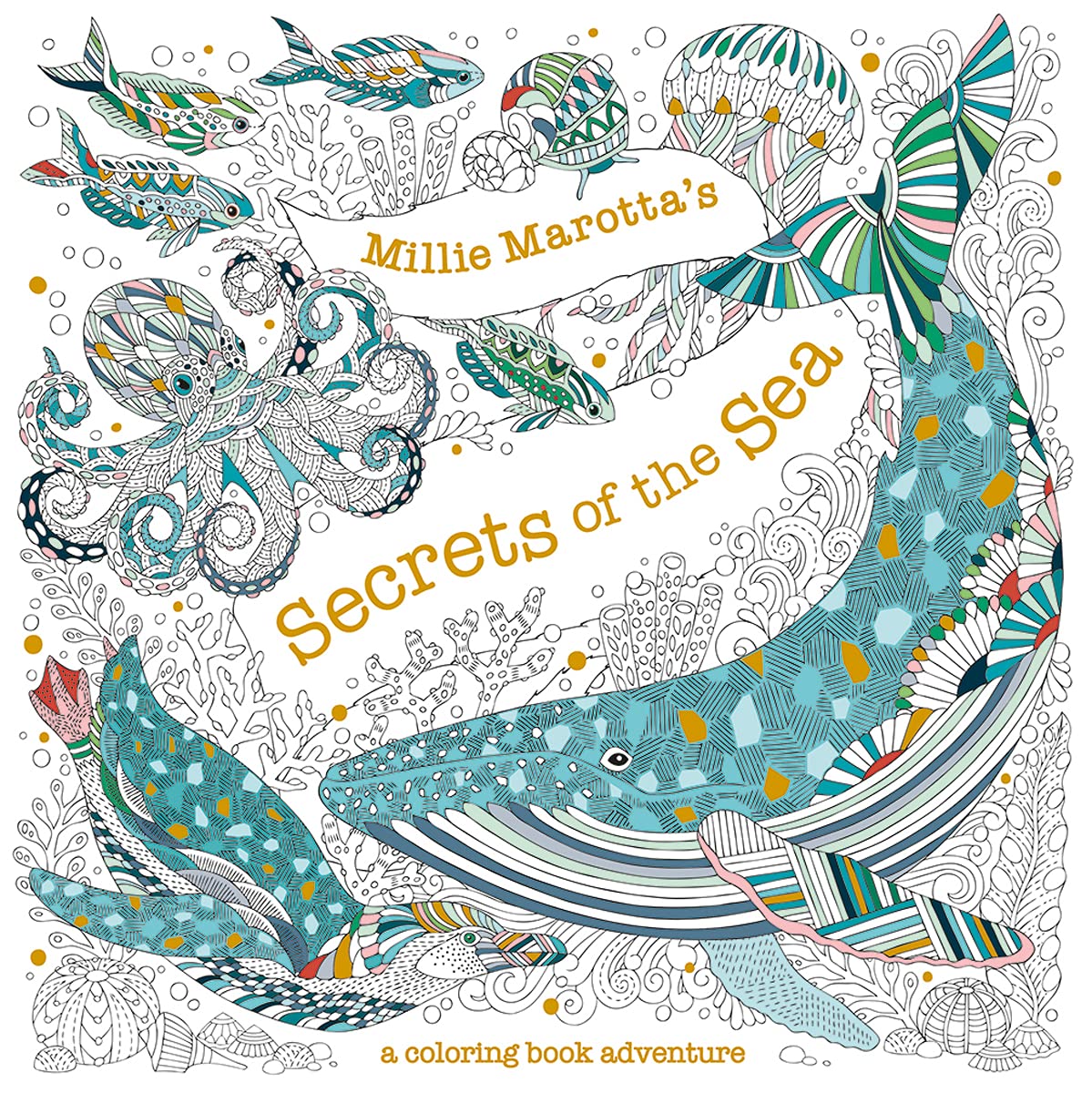Millie Marotta's Secrets of the Sea: A Coloring Book Adventure (A Millie Marotta Adult Coloring Book) - 8708