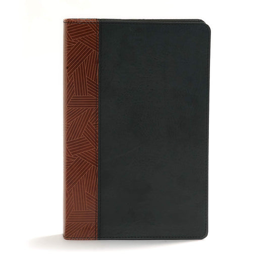 CSB Rainbow Study Bible, Black/Tan LeatherTouch, Indexed - 6173