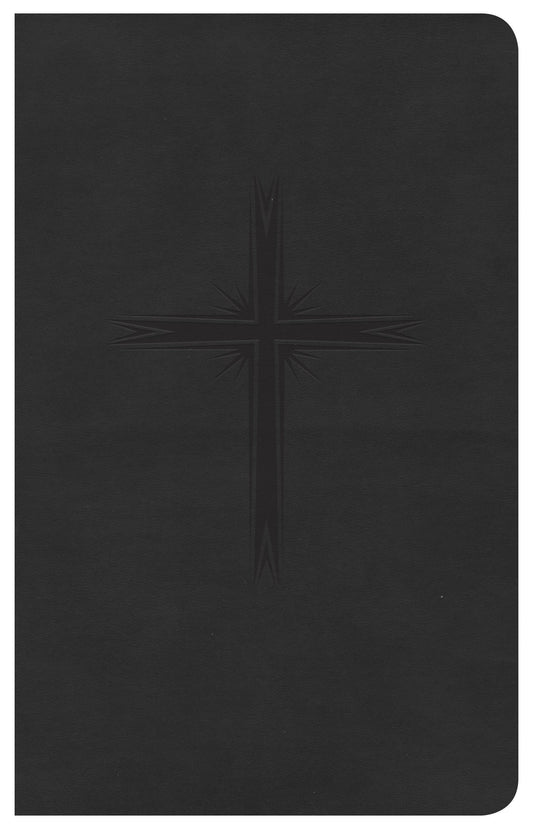 CSB Pocket Gift Bible, Charcoal LeatherTouch