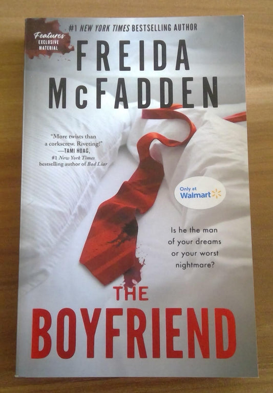 The Boyfriend by Freida McFadden, Walmart Exclusive Paperback Thriller Novel with Bonus Content