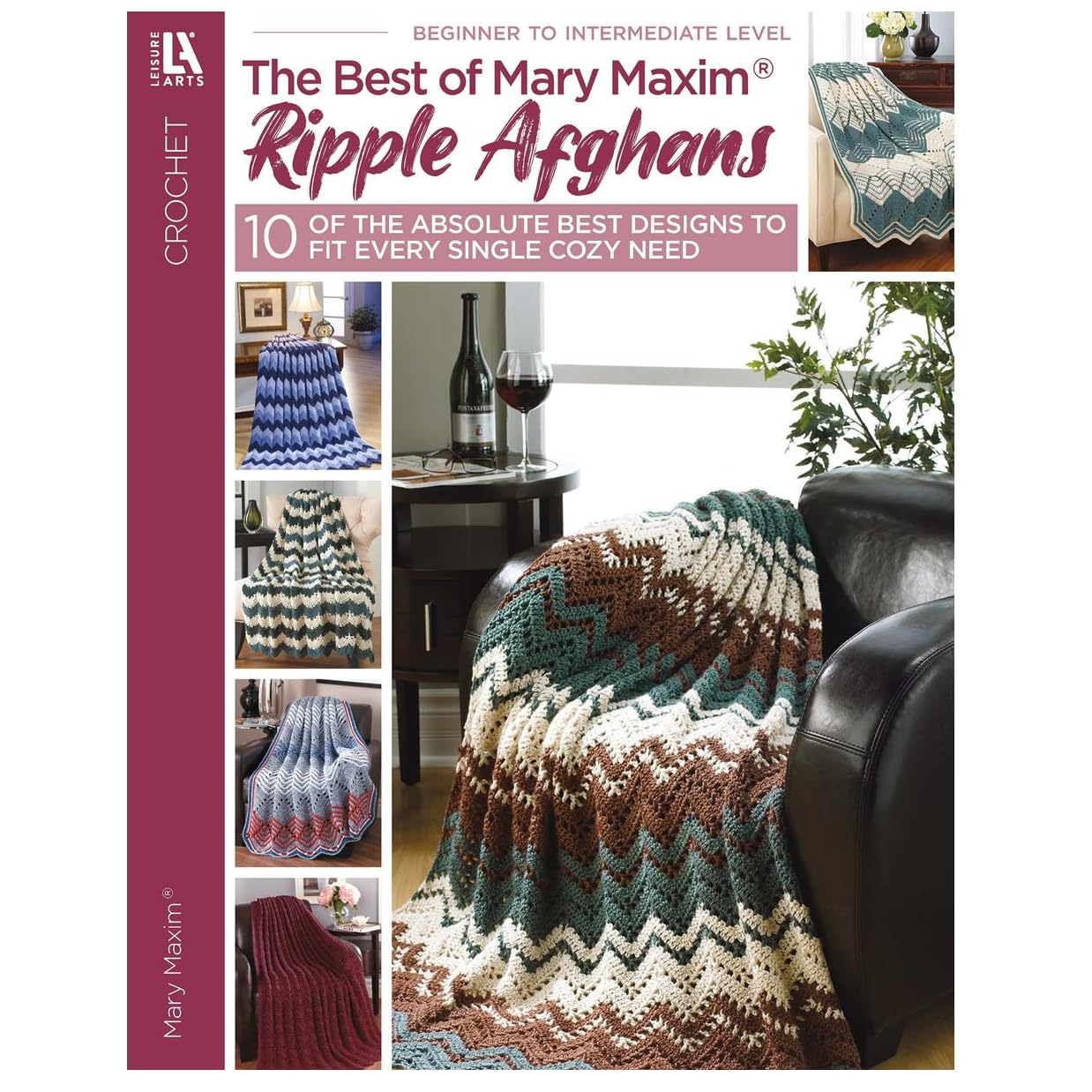Leisure Arts Mary Maxim Ripple Afghans Crochet Book, Crochet Book, Pattern Books, Books Patterns, Patterns, Stitch Patterns for Beginners