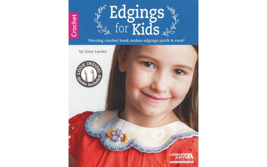 Leisure Arts Edgings for Kids with Crochet Hook Book