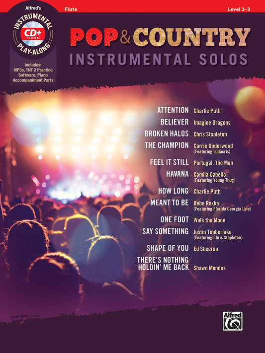 Pop & Country Instrumental Solos Flute: Book & CD (Instrumental Solos Series) - 7037