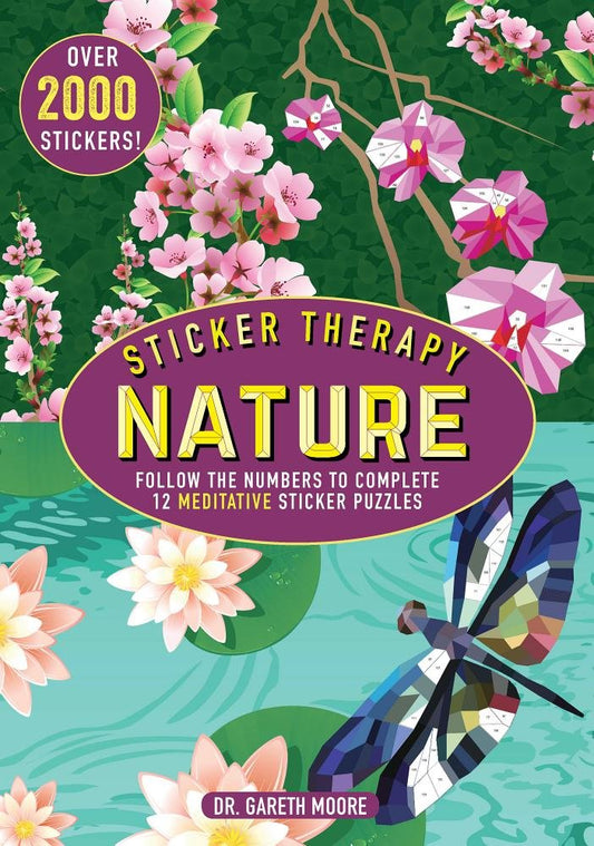 Sticker Therapy Nature: Follow the Numbers to Complete 12 Meditative Sticker Puzzles