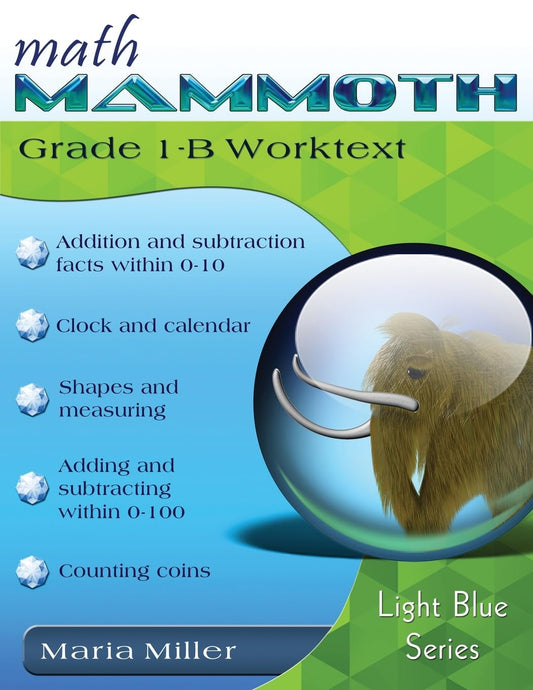 Math Mammoth Grade 1-B Worktext - 4059