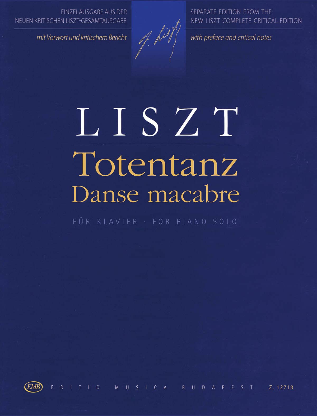 Totentanz - Danse Macabre: Piano Solo - 1986