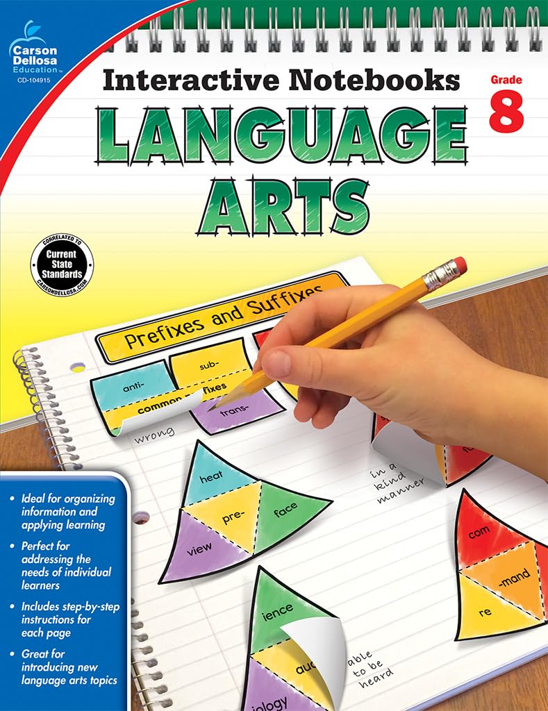 Language Arts, Grade 8 (Interactive Notebooks) - 8269