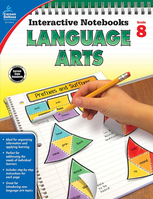 Language Arts, Grade 8 (Interactive Notebooks) - 8269
