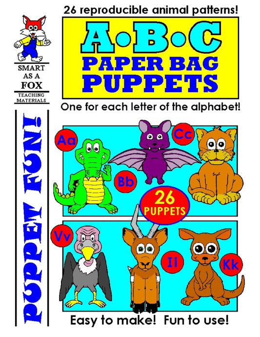 ABC Paper Bag Puppets - 8072