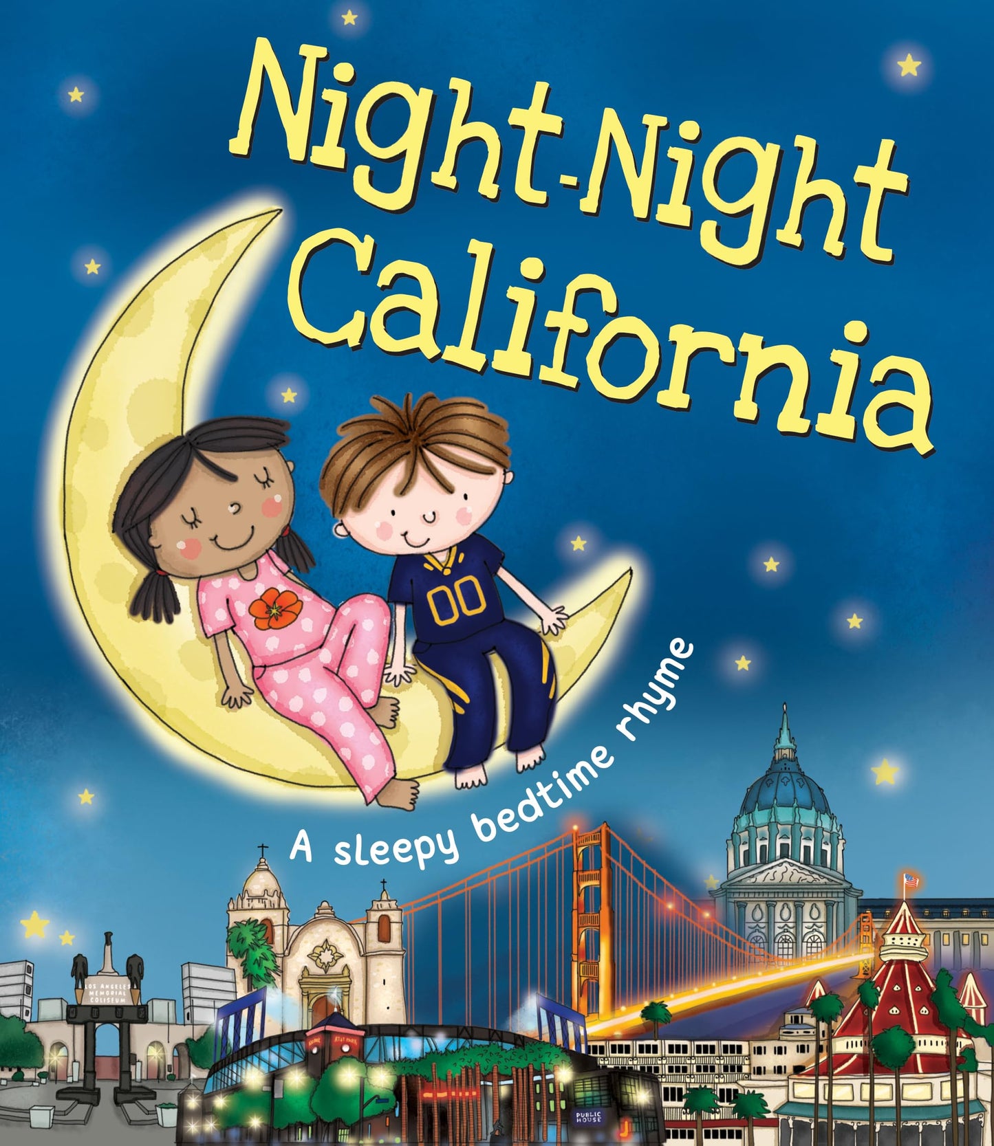 Night-Night California: A Bedtime Board Book of California Landmarks