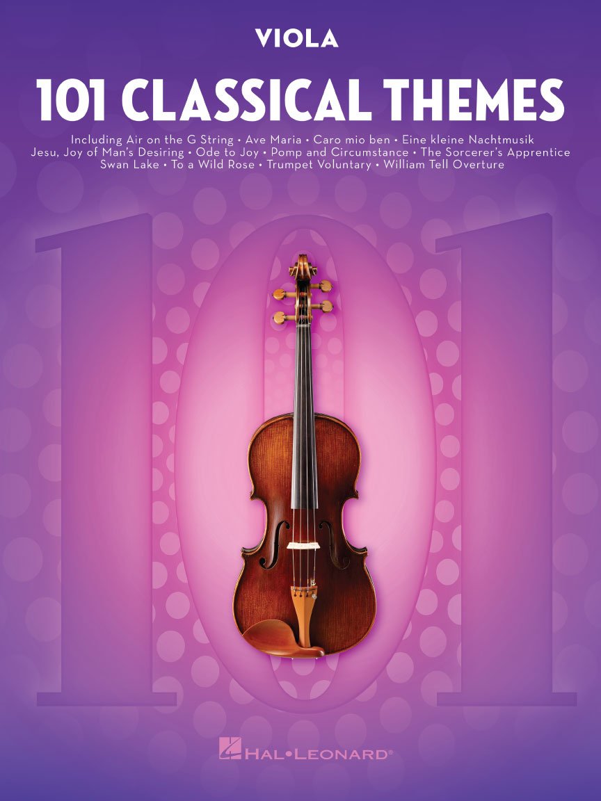 101 Classical Themes for Viola – Sheet Music Songbook | 101 Popular Classical Pieces Including Fur Elise, Canon in D, Clair de Lune, Ode to Joy and More | Hal Leonard Viola Solo Book