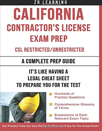 California Contractor's License Exam Prep - 4928