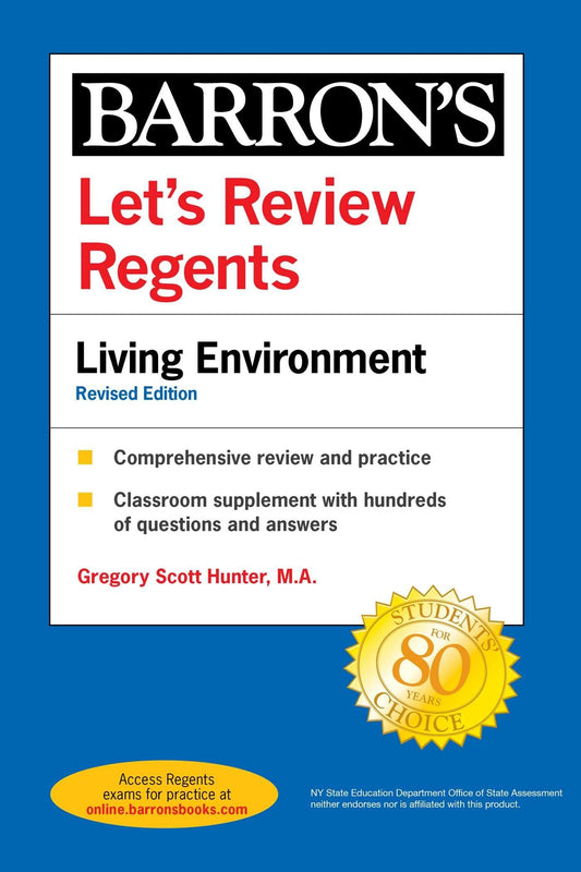 Let's Review Regents: Living Environment Revised Edition (Barron's New York Regents) - 3538