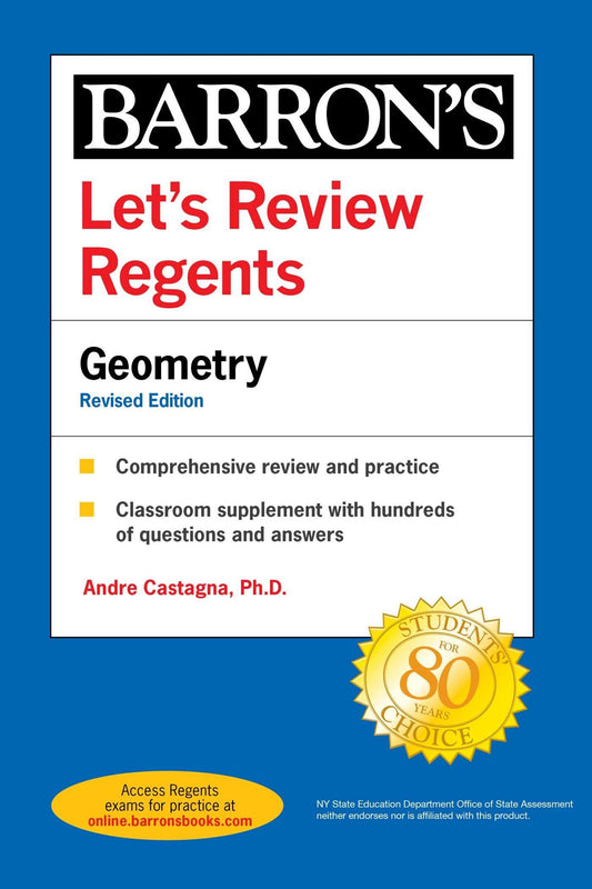 Let's Review Regents: Geometry Revised Edition (Barron's New York Regents) - 6758