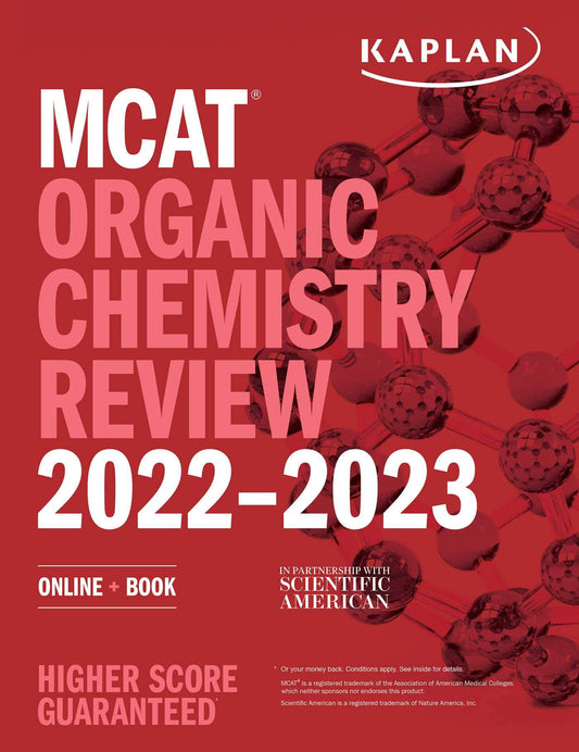MCAT Organic Chemistry Review 2022-2023: Online + Book (Kaplan Test Prep)