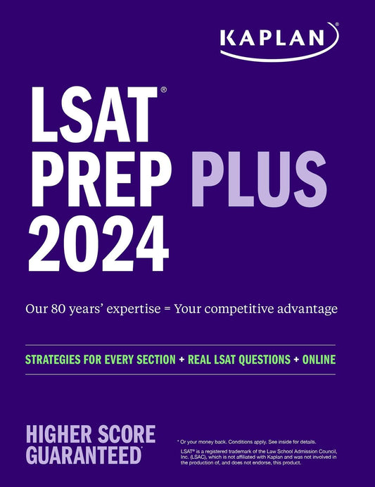 LSAT Prep Plus 2024: Strategies for Every Section + Real LSAT Questions + Online (Kaplan Test Prep) - 346