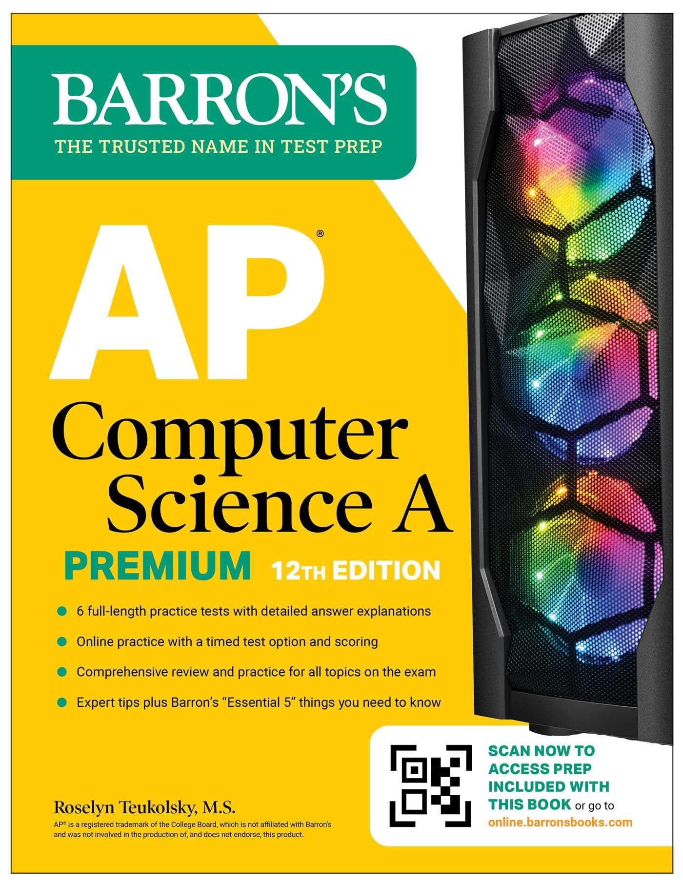 AP Computer Science A Premium, 12th Edition: Prep Book with 6 Practice Tests + Comprehensive Review + Online Practice (Barron's AP Prep) - 5888
