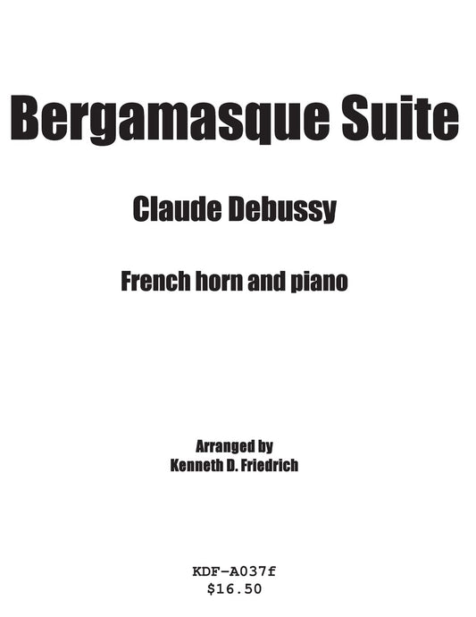 Bergamasque Suite - horn and piano