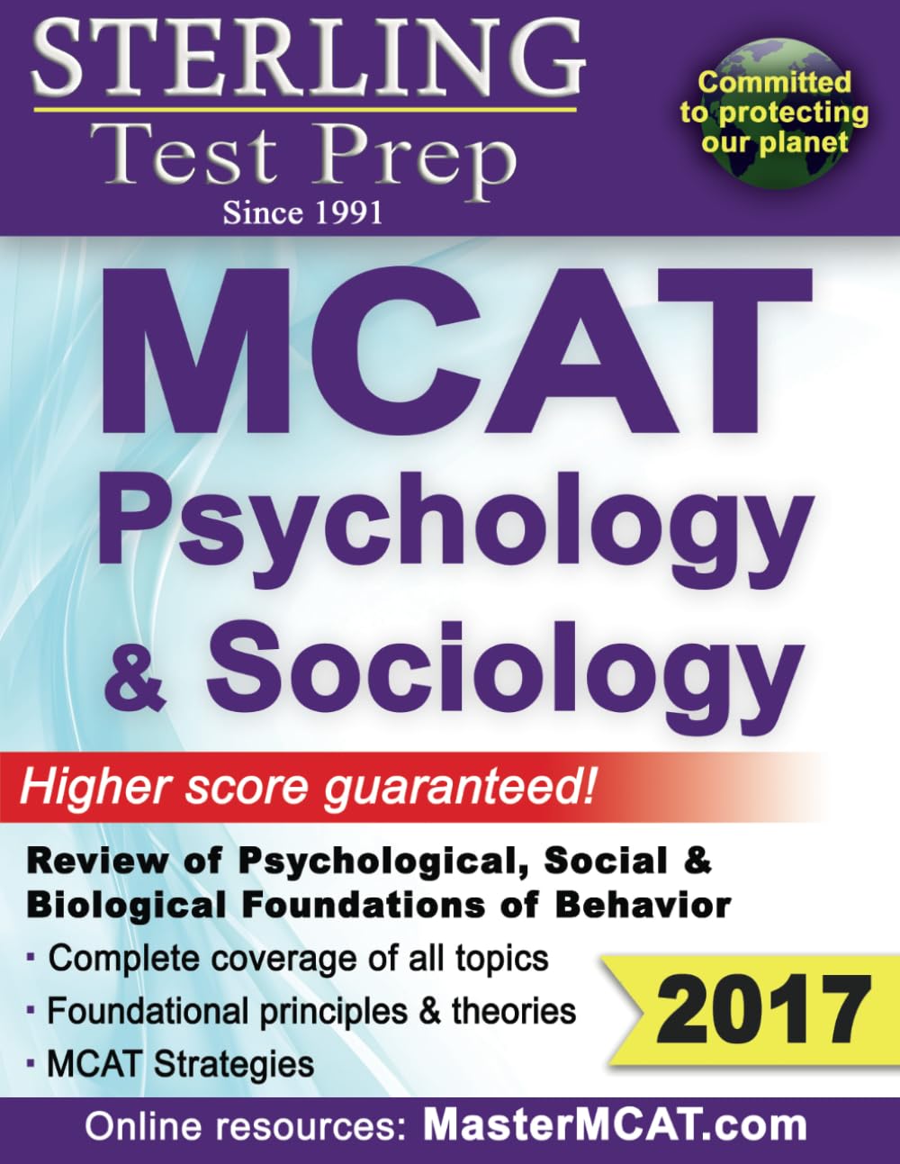 Sterling Test Prep MCAT Psychology & Sociology: Psychological, Social & Biological Foundations of Behavior - Review