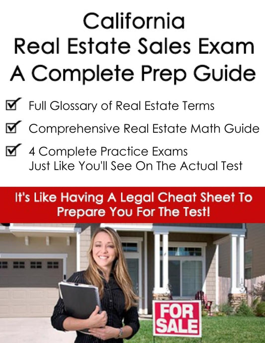 California Real Estate Exam A Complete Prep Guide: Principles, Concepts And 400 Practice Questions - 4775
