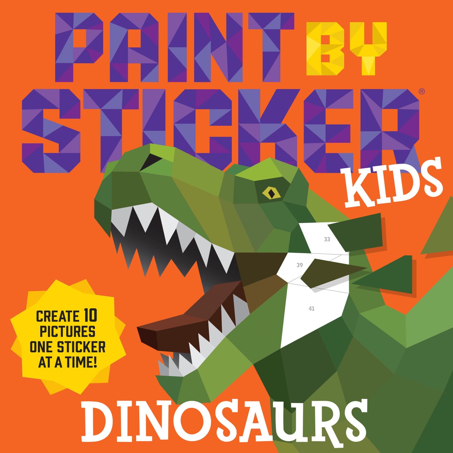 Paint by Sticker Kids: Dinosaurs: Create 10 Pictures One Sticker at a Time! - 3229