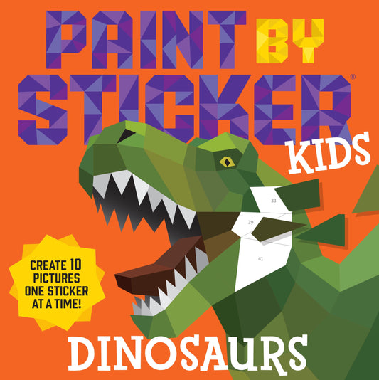 Paint by Sticker Kids: Dinosaurs: Create 10 Pictures One Sticker at a Time! - 3229