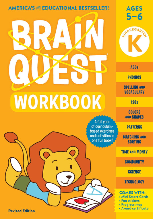 Brain Quest Workbook: Kindergarten Revised Edition (Brain Quest Workbooks) - 8097