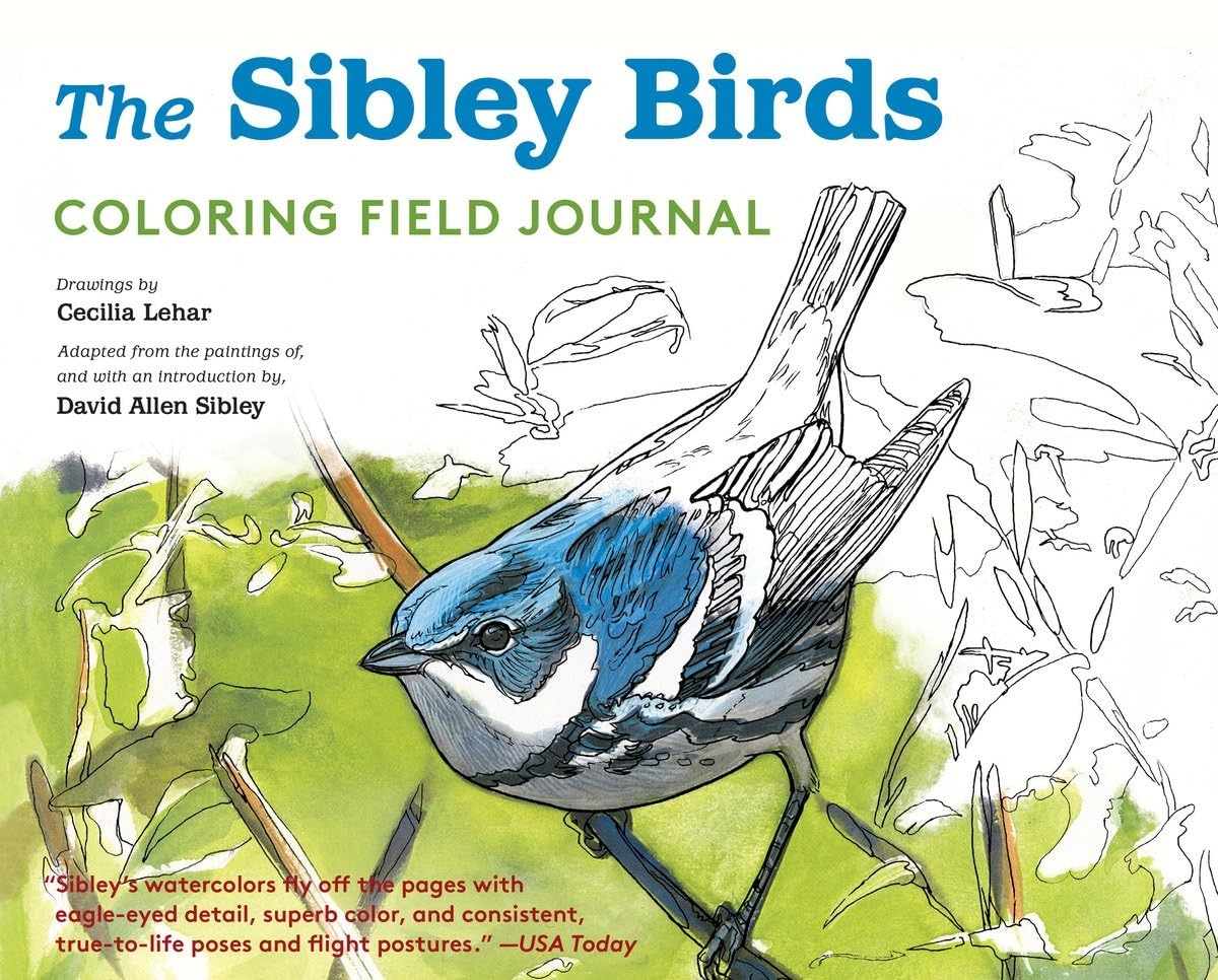 The Sibley Birds Coloring Field Journal - 6684