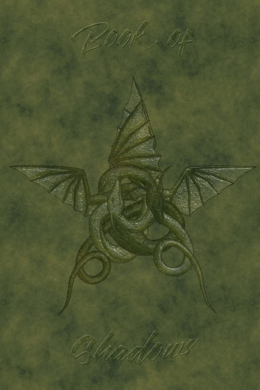 Book of Shadows: Green Leather Dragon Pentagram