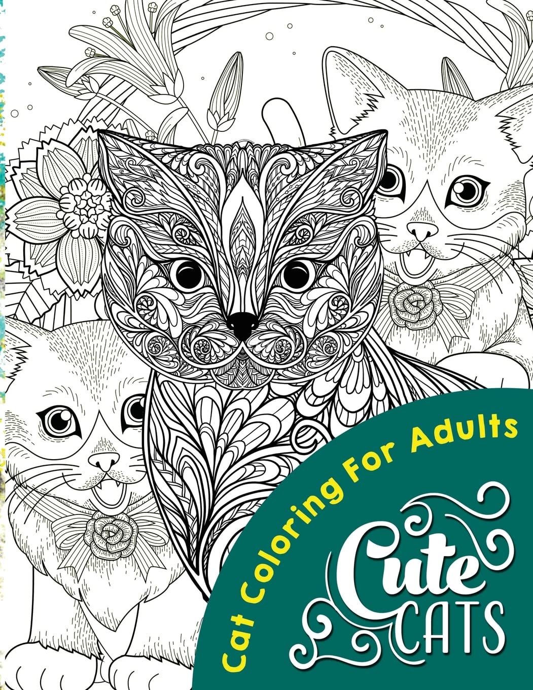 Cute Cats (Adult coloring books)